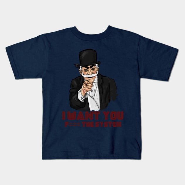 Uncle Hacker Kids T-Shirt by MarianoSan